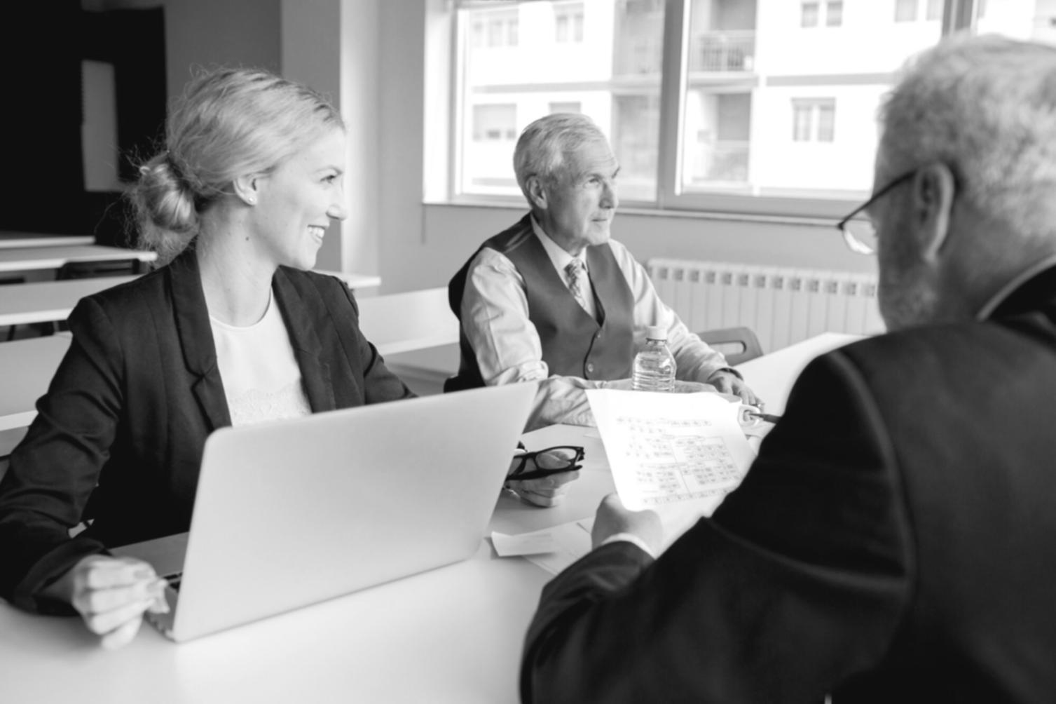 Professional financial analysis consultation meeting